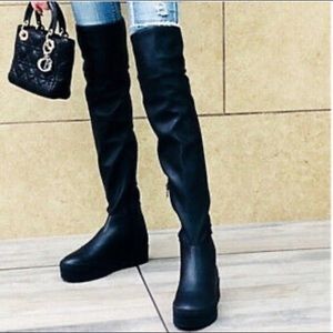Lust For Life Biggie Over knee platform boot sz 9
